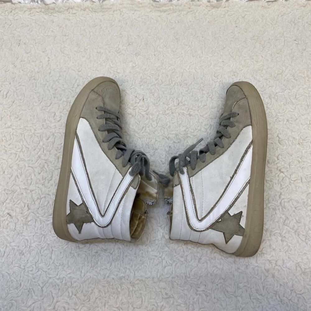 ShuShop Women's (size 7.5) White High Top Sneakers